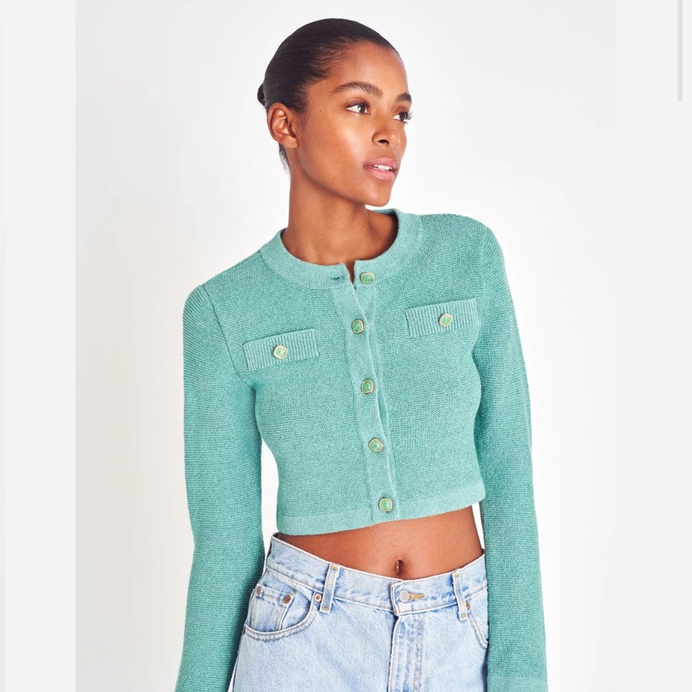 LoveShackFancy- Aviana Crop Jacket